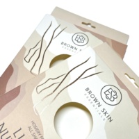 Emballage de chaussettes en nylon de soie imprimée personnalisée en gros Boîte de papier pour bas de cuisse haute Yoga Wear Legging