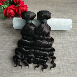 Lot de 10 mèches de cheveux humains ondulés de 12 pouces, <span class=keywords><strong>en</strong></span> promotion, cheveux indiens bruts non traités, extensions de cheveux naturels ondulés - Product Image 3