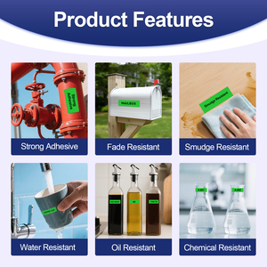 Nastro Adesivo Laminato Compatibile TZe-751 TZ751 Nero su Verde 24mm per Stampante <span class=keywords><strong>Brother</strong></span> P-Touch - Product Image 4