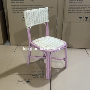 Chaises d'enfants en rotin faites à la main en gros, sièges en osier naturel pour enfants pour la location et la décoration d'événements de mariage - Product Image 4