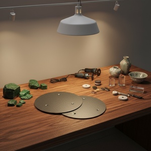 Disco de Pulir con Centro Depresado y Orificio Cavo, Rueda de Diamante y Esmeril para Pulir Cerámica, Vidrio y Jade, Suministro de Fábrica - Product Image 1