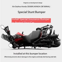 Nouveau Qunwei pour CB300R : Protection de Pare-chocs et Porte-Bagages en Alliage d'Aluminium à Trois Boîtes – Modification
