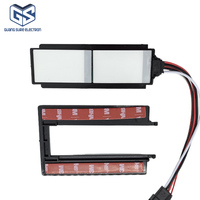 Interrupteur tactile à double bouton 12-24V 5A, monochrome ou tricolore, avec fonction anti-buée pour miroir de salle de bain et éclairage LED