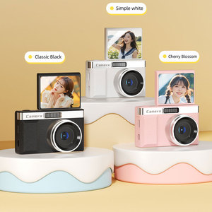 กล้องดิจิตอลสำหรับเด็ก 48MP กล้องเซลฟี่ 1080P พร้อ<span class=keywords><strong>ม</strong></span>หน้าจอพลิก 180 องศา ซู<span class=keywords><strong>ม</strong></span> 8 เท่า ของขวัญวันเกิด/คริสต์<span class=keywords><strong>ม</strong></span>าสสำหรับเด็กหญิง/เด็กชาย - Product Image 1