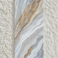 Dalles de marbre multicolores de luxe 750x1500mm, dalles en porcelaine pleine masse anti-UV de la série Designer pour les halls de supermarchés