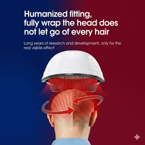 Casco LLLT para Terapia Láser de Bajo Nivel, Tratamiento Médico para el Crecimiento del Cabello, Dispositivo Portátil de Cuidado del Cuero Cabelludo de Cobertura Completa - Product Image 6