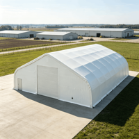 Tenda a Doppia Traliccio 50x55ft con Telaio in Acciaio Rinforzato, Impermeabile, per Carport, Capannone di Stoccaggio, Magazzino, Cantiere e Parcheggio Veicoli