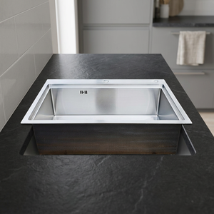 High Quality Stainless Steel Single Bowl <b>Kitchen</b> <b>Sink</b> Large Capacity Anti Rust Soundproof Deep Basin for Modern <b>Kitchen</b> - Product Image 1
