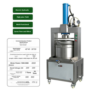 Extracteur de jus hydraulique électrique commercial multifonctionnel, presse à jus à haut rendement pour la transformation des fruits - Product Image 1