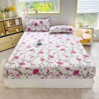 Ensemble de draps plats imprimés en microfibre avec taies d'oreiller fleurs fournisseur ODM/OEM fournisseur d'usine bon marché