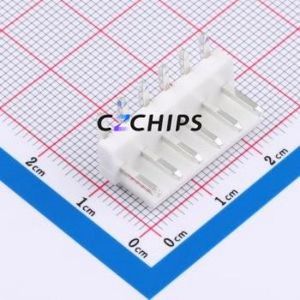 XD-VH-6A6W Wire-to-Board Pin Header Bent Lead Through Hole,P=3.96mm Connector 1x6P 3.96mm Right Angle Insert VH - Product Image 1