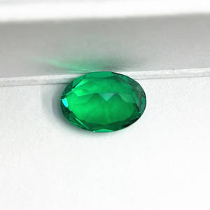 Pierres précieuses cultivées en laboratoire taille ovale émeraude de laboratoire 3x4-6x10 0.1ct-1.5ct taille synthétique couleur Columbia en vente - Product Image 2