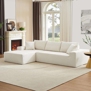Rectangular Modular Sectional Upholstered Vacuum Compression <b>Sofa</b> <b>Sets</b> with Chaise Compressed Packing for Hotels - Product Image 1