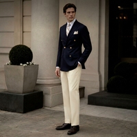 Costume classique pour homme en laine à revers cranté, 2 pièces, couleur unie, coupe ajustée, pour affaires, mariage, cérémonie, veste et pantalon