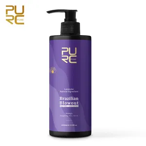 Purc Keratine Haarbehandeling Stijltang 1000Ml 12% Formaldehyde Brazilian 30 Lavendel Zudaifu Cream Rebonding Cream Free Design