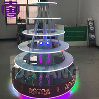 Nouvel Anneau Lumineux Amusant avec Lumières LED Colorées Changeantes à Indice de Protection IP65 pour Parcs à Thème, Utilisation Intérieure et Extérieure