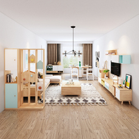 Mueble de Entrada de Lujo, Biombo Decorativo de Madera Maciza, Mueble de Almacenamiento, Separador de Ambientes para Sala de Estar
