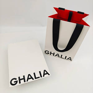 Customized UV Logo Luxury Recyclable Paper Shopping <b>Bags</b> <b>Gift</b> Packaging Ideal for Small Business - Product Image 1