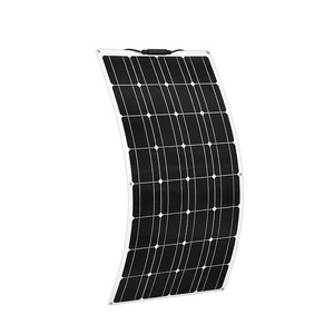 ALECTER Panneau Solaire Flexible Monocristallin de Haute Qualité 100W, Efficacité 22%, 18V, pour Voiture, Bateau, Camping-car, Voyage, Maison, Yacht - Product Image 1