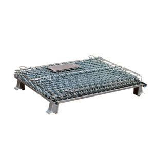 <span class=keywords><strong>Cage</strong></span> de rangement personnalisée avec cadre en fer métallique, haute qualité, accessoire pliable pour entrepôt - Product Image 4