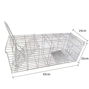 <span class=keywords><strong>Cage</strong></span> de sauvetage pour chats portable et durable 65*26*24cm, <span class=keywords><strong>cage</strong></span> de capture pliable pour chats, chiens et lapins d'extérieur - Product Image 2