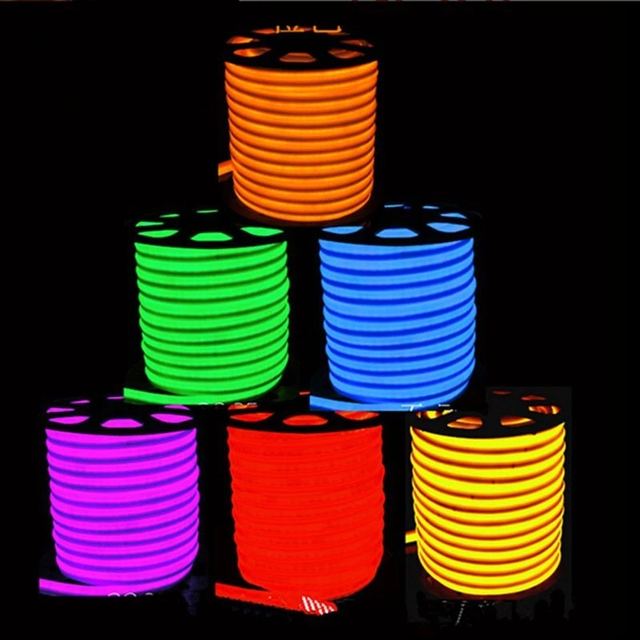 AC  110v 220v Flexible LED Neon Strip Lights 2835 SMD Led Neon Flex Rope Light Waterproof IP67 Neon Strip Light