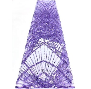 Tela de Encaje con Cuentas de Lujo, Cristal y Pedrería, Diseños de Encaje 2025, Tela Blanca, Vestidos de Encaje Africanos para Mujer, Fiesta - Product Image 6