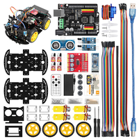 Kit de coche robot Tscinbuny con programación gráfica Módulo de evitación de obstáculos de Control remoto infrarrojo para educación de niños
