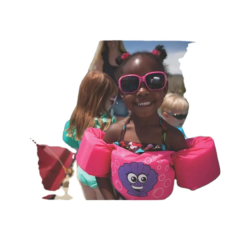 Anak-anak Life Jacket Kartun Renang Apung Rompi Lengan Lingkaran Baju Renang Lengan Berenang 30lbs untuk 50lbs Anak Laki-laki dan Perempuan Kolam