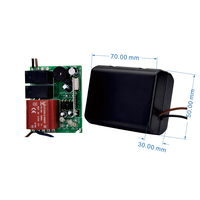 Récepteur RF pour porte de garage avec télécommande, code d'apprentissage/rolling/fixed et fonction automatique YET847