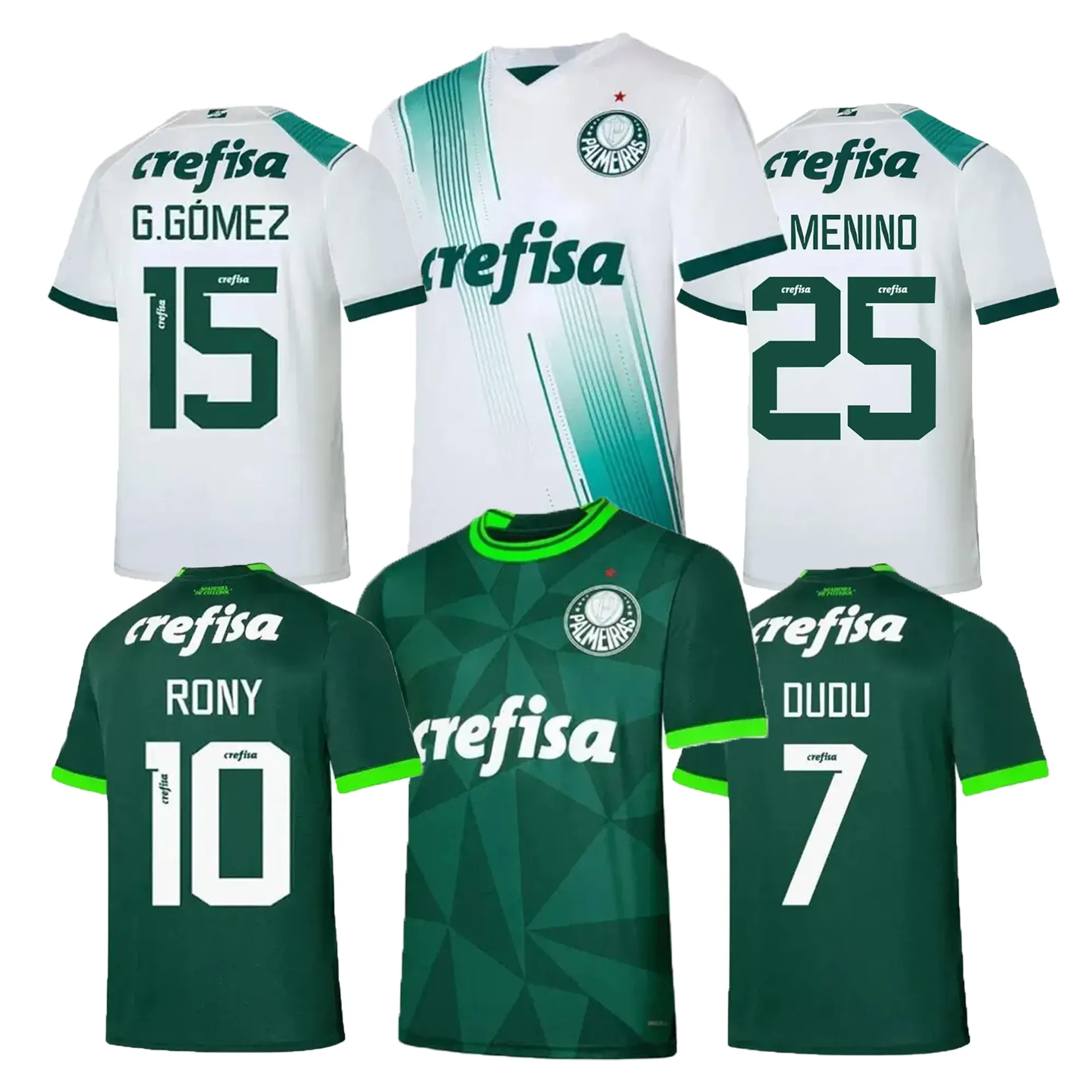 2024 Camisetas De Futbol Nieuw Model Brazilië Club Dudu Rony G. Gomez Voetbalshirts G. Menino Mexico Soccer Jersey Camisas