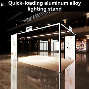 TRUST โครงสร้างแบบพกพาประกอบง่าย ไฟส่องสว่างในตัว ปรับแต่งได้ โครงสร้างไม้-อลูมิเนียมอัลลอยด์ผสม 3 มิติ ระดับไฮเอนด์ สำหรับร้านขายเสื้อผ้าเคลื่อนที่ - Product Image 6