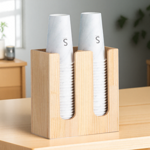 <span class=keywords><strong>Portabicchieri</strong></span> a Doppio Livello per Caffetterie, Porta Bicchieri Usa e Getta con Design Multifunzionale in Acciaio <span class=keywords><strong>Inox</strong></span> per Uso in Cucina - Product Image 5