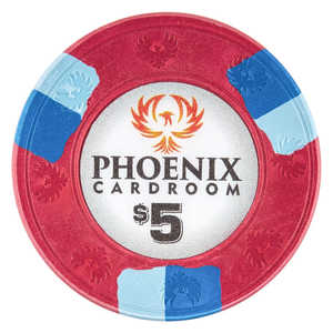 Jetons de poker Phoenix Poker Chip Lounge 10 grammes en argile véritable avec plateau, accessoire de jeu de haute qualité - Product Image 6