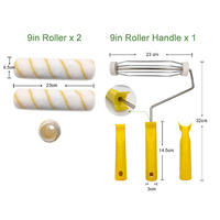 Ensemble d'outils de peinture de haute qualité, 6 pièces, ensemble de peinture acrylique avec pinceaux, ensemble de pinceaux pour peinture murale