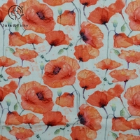 Couverture d'emmaillotage légère en mousseline écologique pour bébés filles, 2 couches de tissu popeline 120 GSM, coton biologique imprimé numérique motif floral