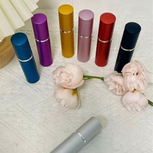 Luxury Empty 10Ml Colorful Aluminum & Glass Refill <b>Perfume</b> Spray Atomizer Travel Mist <b>Bottle</b> for Personal Care - Product Image 3