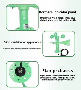 RS485 çıkış alüminyum rüzgar hızı ve yön entegre sensör küçük hava istasyonu endüstriyel dedektör - Product Image 6