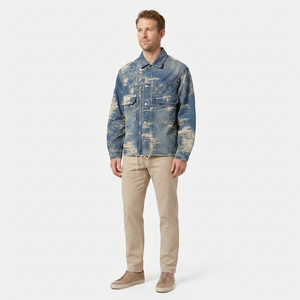 Meilleurs matériaux Vestes en jean de haute qualité pour hommes Vente en gros Vestes décontractées élégantes durables sur mesure - Product Image 1