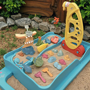 Juego de juegos para niños al por mayor ecológico, caja de arena de plástico para playa de verano, juguetes de <span class=keywords><strong>fauna</strong></span> marina para niños, playa para bebés a la venta - Product Image 1
