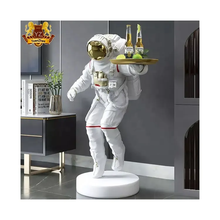 Home Decor Large Size Resin Spaceman Astronaut Statue Sculpture Life Size Fiberglass Astronaut Statue Modern Sculpture