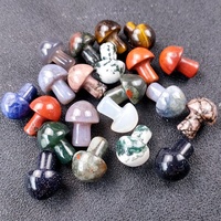 Breloques champignon rayure Druzy géode Agate guérison pierres précieuses cristaux champignon pierre semi-précieuse artisanat pour la décoration de la maison