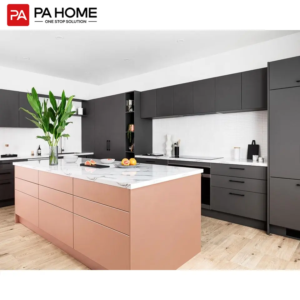 PA luxury rta armadio da cucina dal design moderno personalizzato