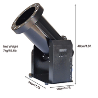 Igracelite 1500W Professionnel 180 °   Lanceur de confettis rotatif DMX512 avec télécommande, souffleur de scène pour mariages, fêtes et événements