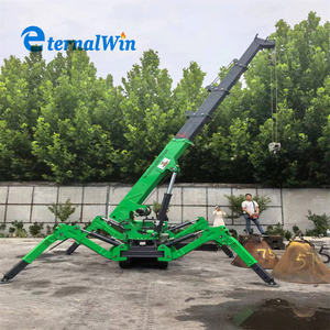 ग्लास-लिफ्टिंग मशीन 3 टन 5 टन टेलीस्कोपिक स्पाइडर क्रेन मिनी रिमोट कंट्रोल क्रॉलर क्रेन - Product Image 3