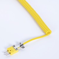 High Accuracy Handheld Thermocouple with Armored Handle and Flexible Sheath Thermocouple for Heating Metal Plate Groove Surfaces