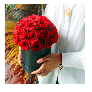 Cúpula de rosas preservada <span class=keywords><strong>rosa</strong></span> de lujo personalizable Arreglos de rosas eternas para el Día de San Valentín Regalos novedosos - Product Image 4