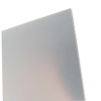 Plaque acrylique moulée mate translucide dépolie en plexiglas de couleur transparente à épaisseur personnalisée