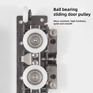 Thiết kế hiện đại cửa ma vô hình phần cứng im lặng phòng tắm trượt Pull-out cửa gỗ với trackless ròng rọc đệm ròng rọc - Product Image 4