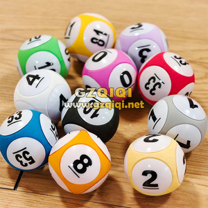 GZQIQI Balles solides Balles de loterie pour les jeux de loterie et les jeux de <span class=keywords><strong>loto</strong></span> Machine à balles Compatible Version anglaise Personnalisable - Product Image 1